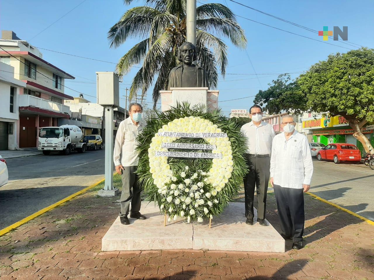 En Veracruz puerto conmemoran primer viaje de exploración y descubrimiento de Cristóbal Colón
