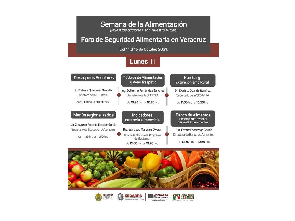 En Veracruz, inicia la semana de la alimentación