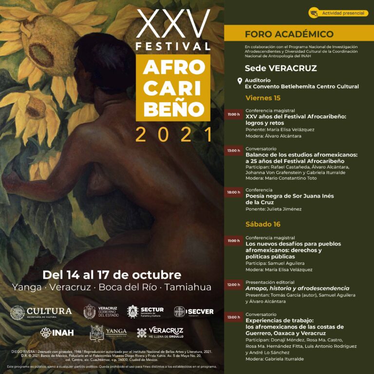 Actividades de foro académico del XXV Festival Afrocaribeño 2021