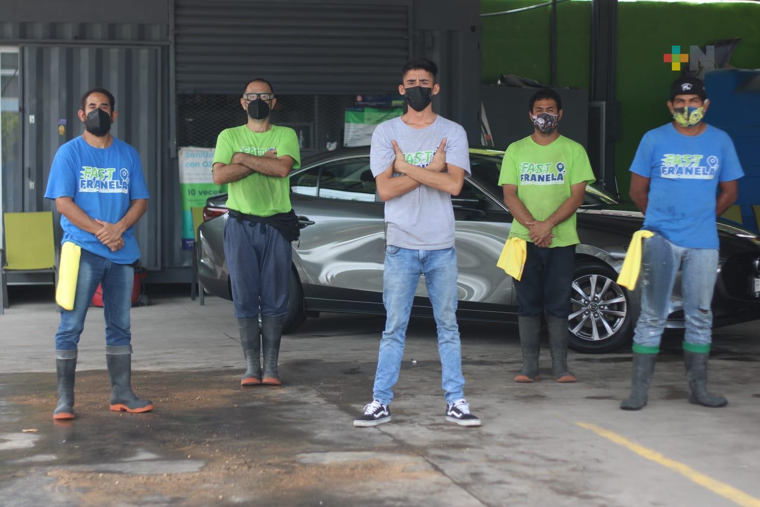 Encuentran personas con discapacidad, empleo en autolavado de Boca del Río