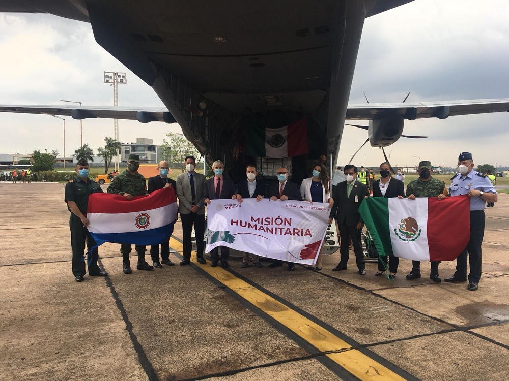 México donó 150 mil dosis de vacunas contra COVID-19 a Paraguay