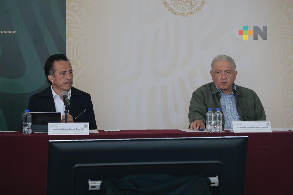 Tras el paso del Huracán Grace en Veracruz, entregamos más de un millón 400 mil insumos: Cuitláhuac García Jiménez