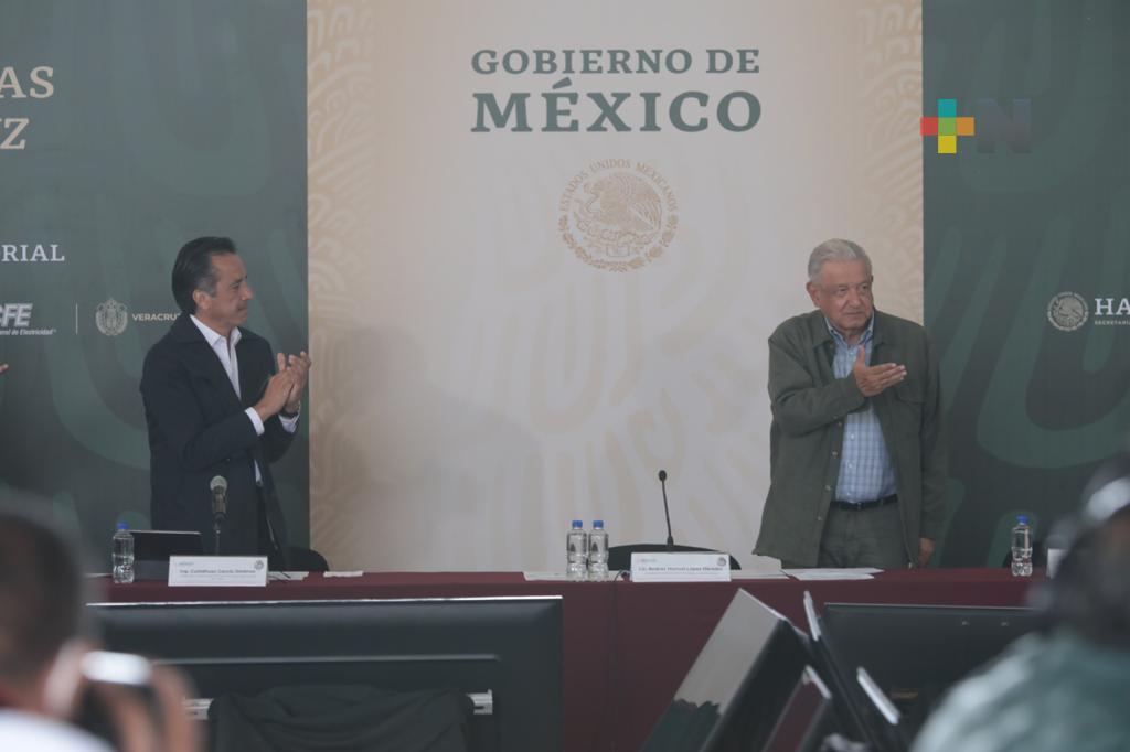 Hemos invertido mil 586 mdp en apoyos a personas afectadas por el Huracán Grace en Veracruz: Andrés Manuel López Obrador