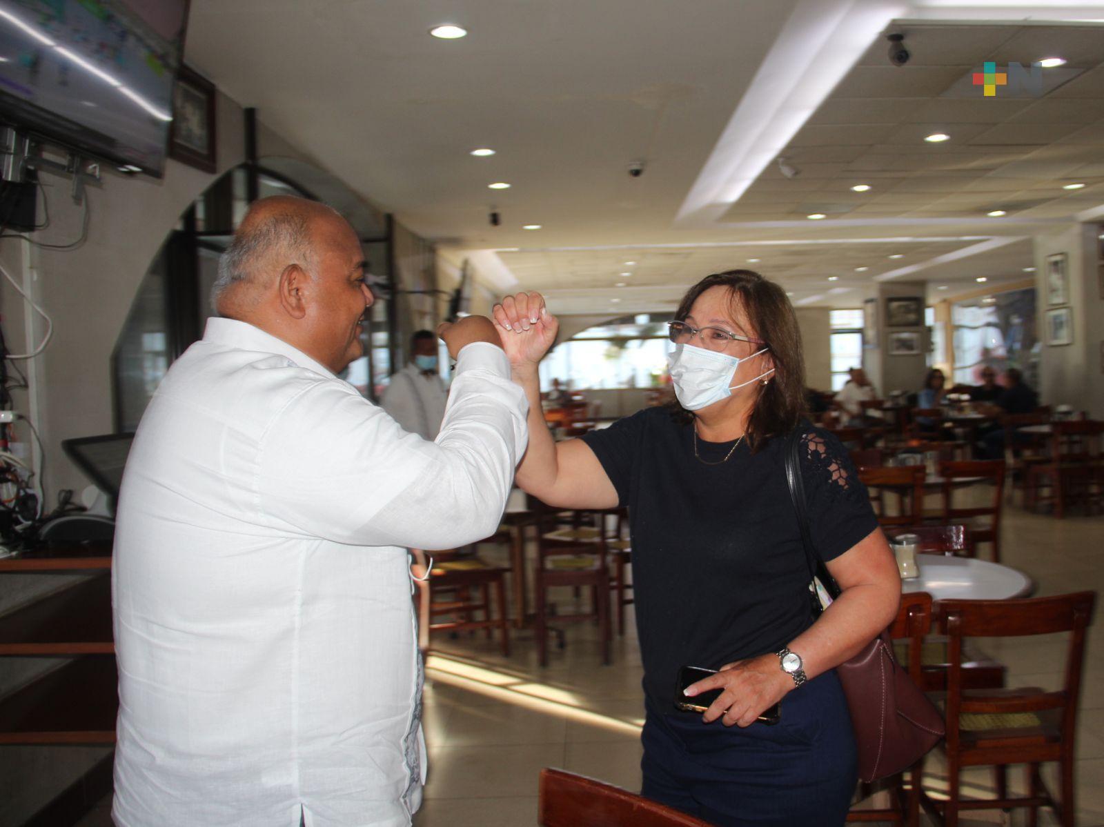 Trabajan Rocío Nahle y Eric Cisneros por el desarrollo de Veracruz