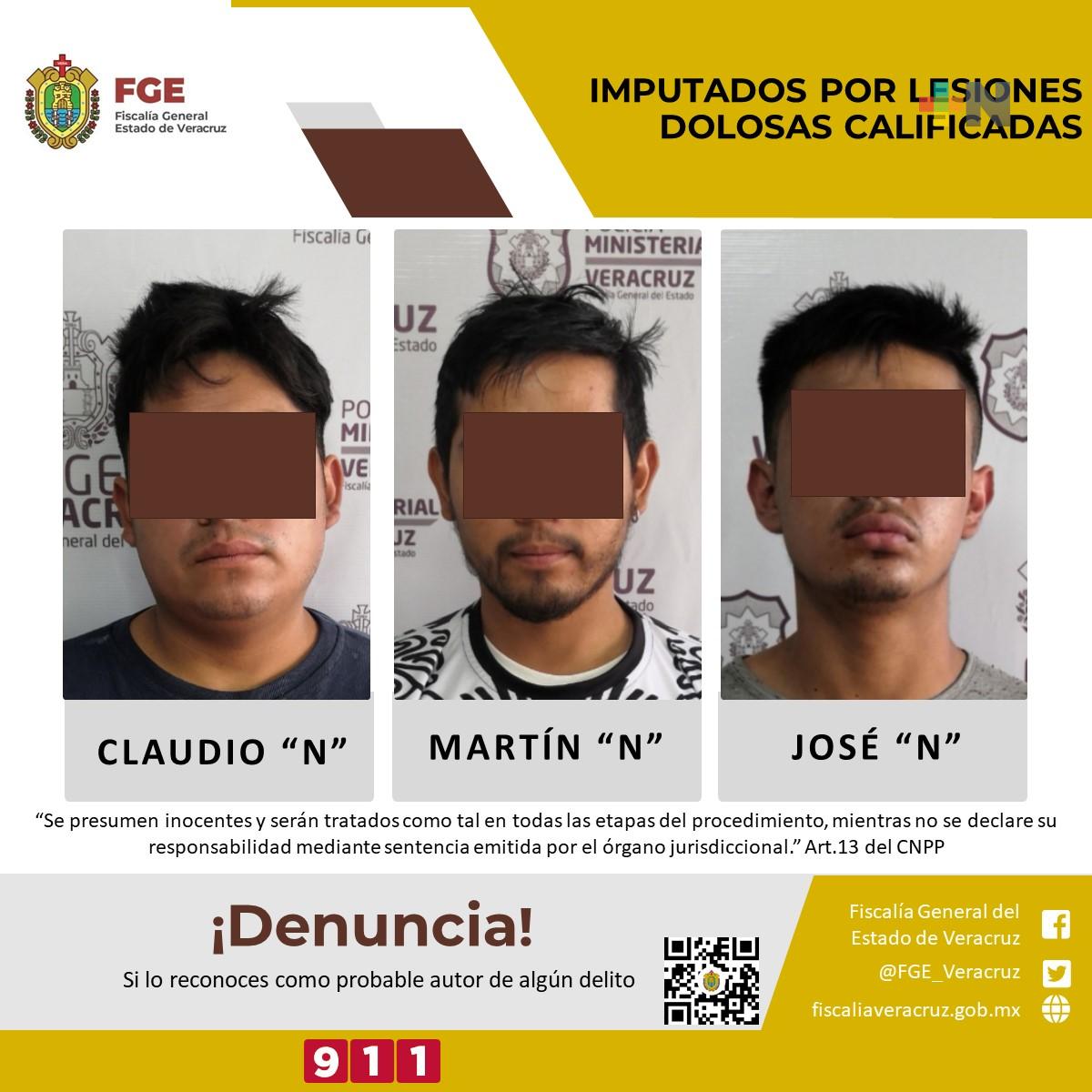 Por lesiones dolosas calificadas procede imputación de tres personas en Orizaba