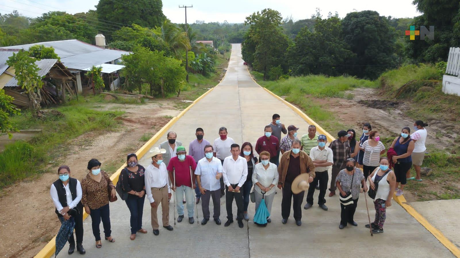 La Transformación ha llegado a Agua Dulce; Sergio Guzmán entrega obra en El Cedral