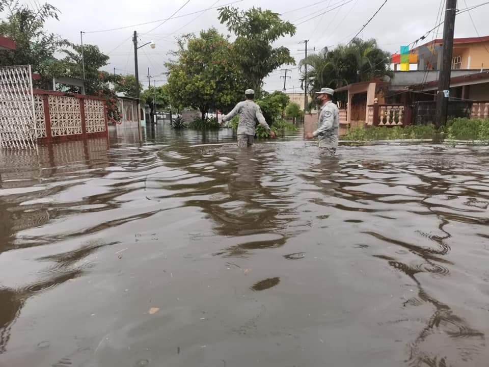 PC Estatal reporta fuertes lluvias e inundaciones en Lerdo de Tejada