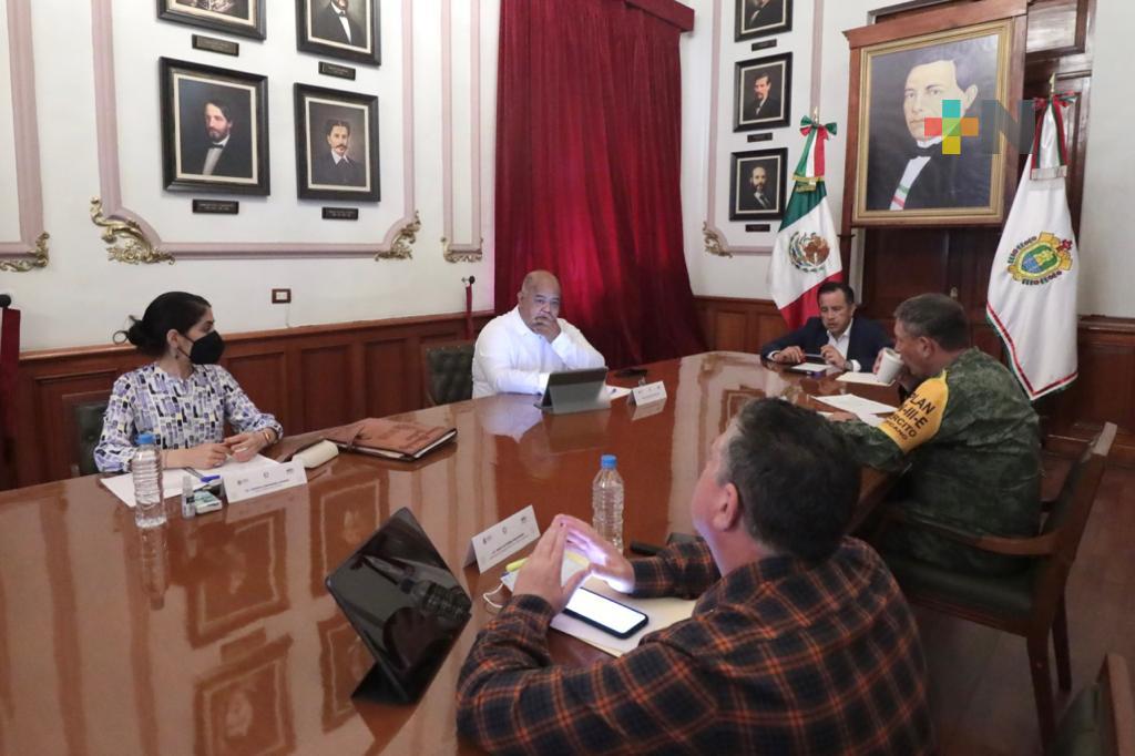 Cuitláhuac García presidió la Mesa de COESCONPAZ en Palacio de Gobierno