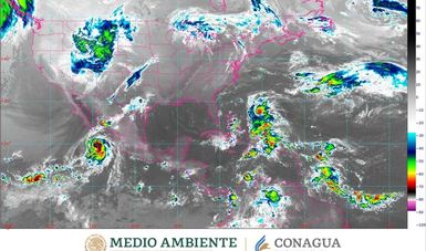 Pamela, huracán de categoría 1, ocasionará hoy lluvias puntuales intensas en Baja California Sur y Sinaloa