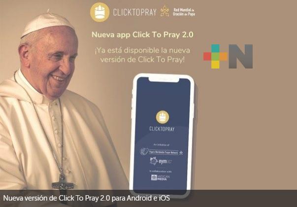 Lanzan nueva versión de «Click To Pray 2.0», más cerca del Papa en su oración