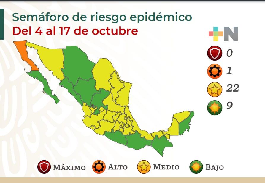 Veracruz continuará en amarillo, riesgo medio de contagio por Covid-19