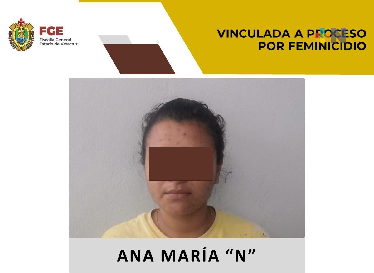 Presunta feminicida es vinculada a proceso