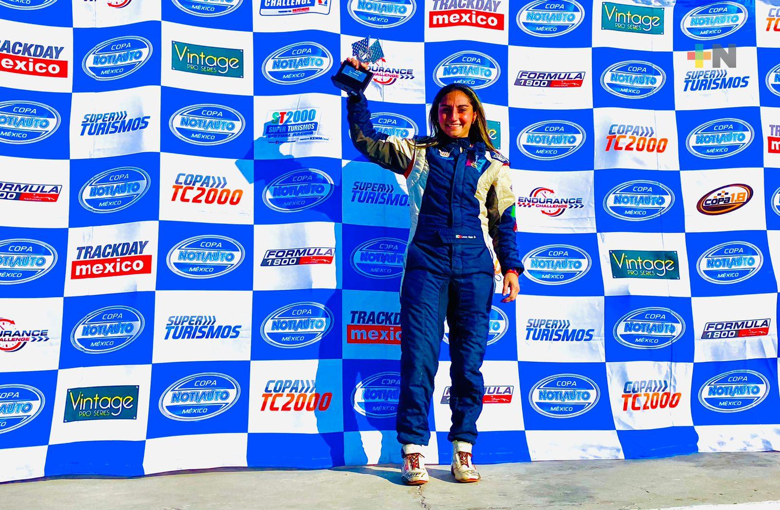 Laura Sanz destacó en novena fecha de la Copa Notiauto 2021