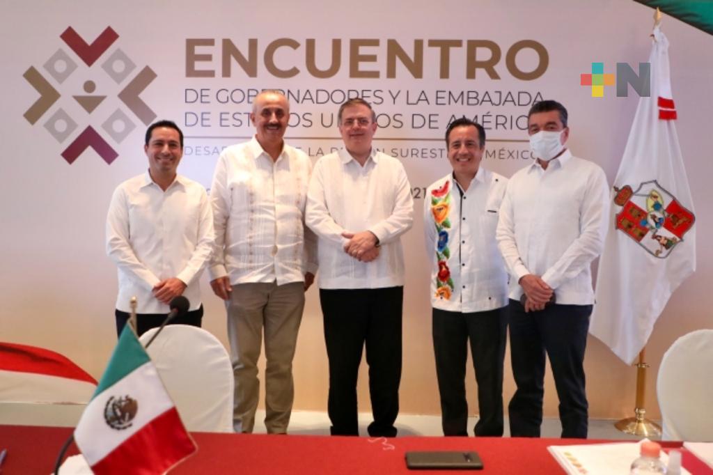 Cuitláhuac García participó en el Encuentro de Gobernadores y la Embajada de Estados Unidos