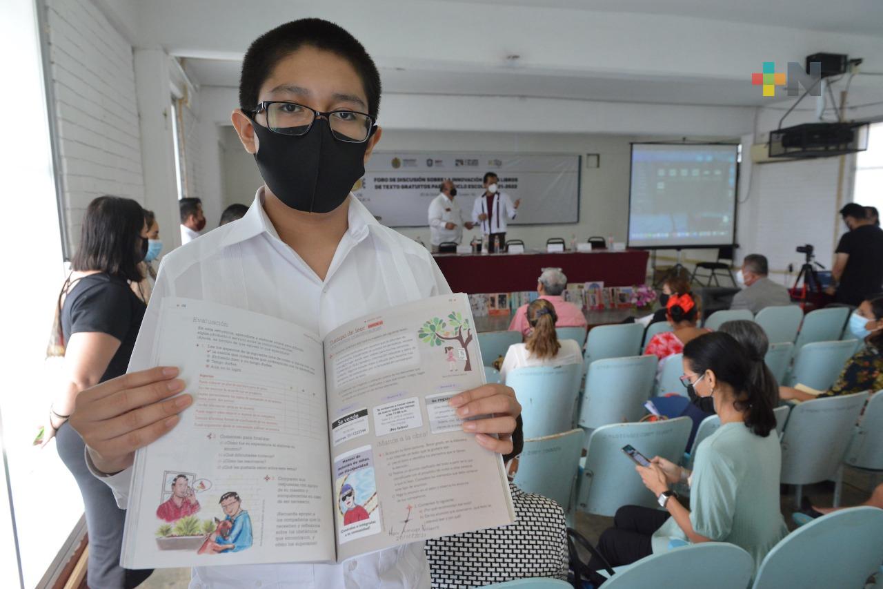 Reconoce la Federación  aporte de Veracruz en contenidos de libros de texto gratuitos para ciclo 2020-21