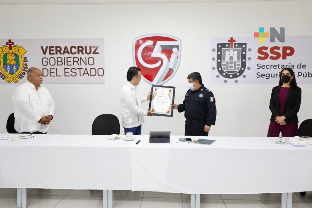 Gobernador reconoce a SSP por contribuir en disminución de incidencia delictiva