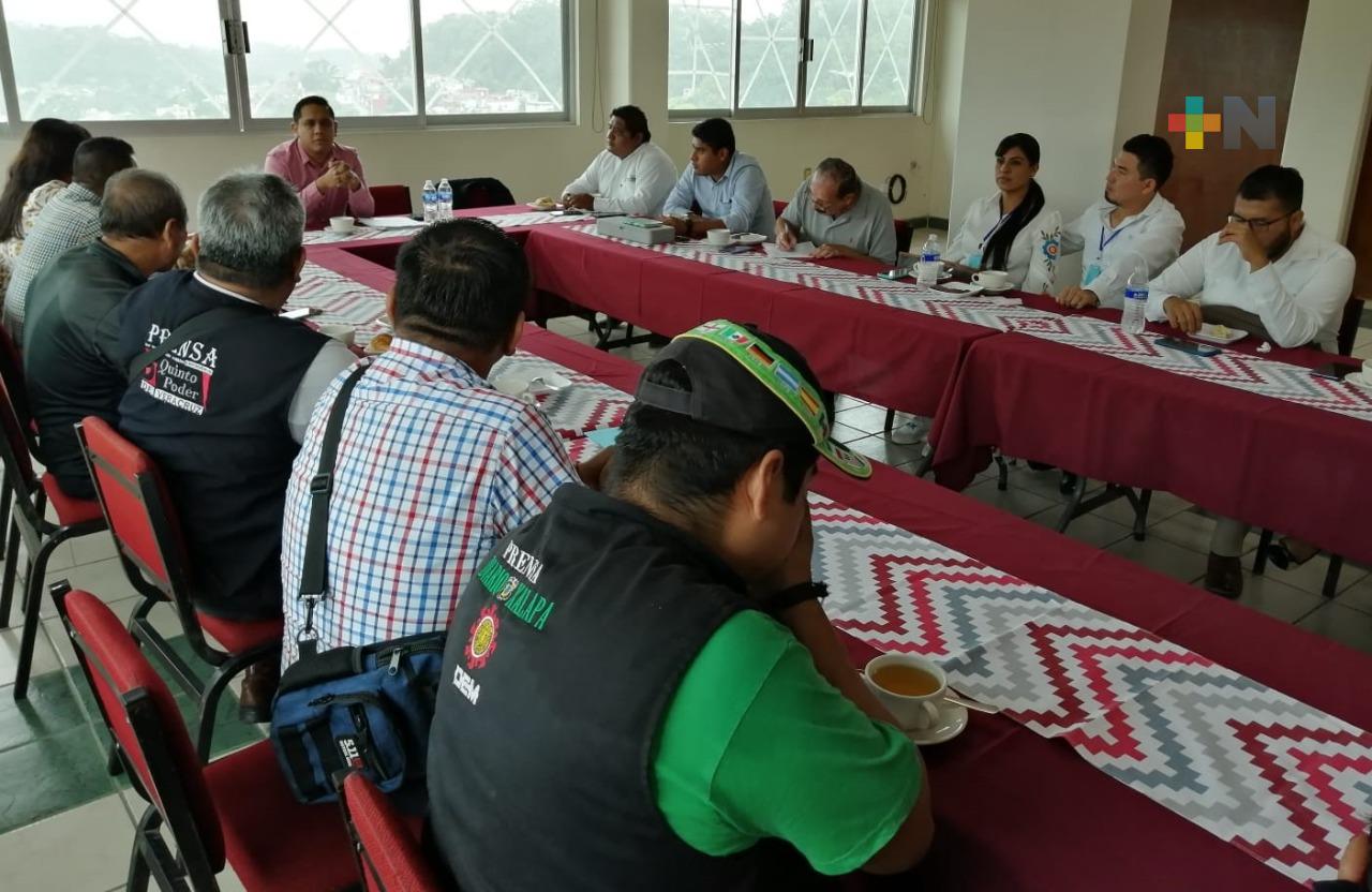 Sostiene CEAPP reunión de trabajo con periodistas de Papantla