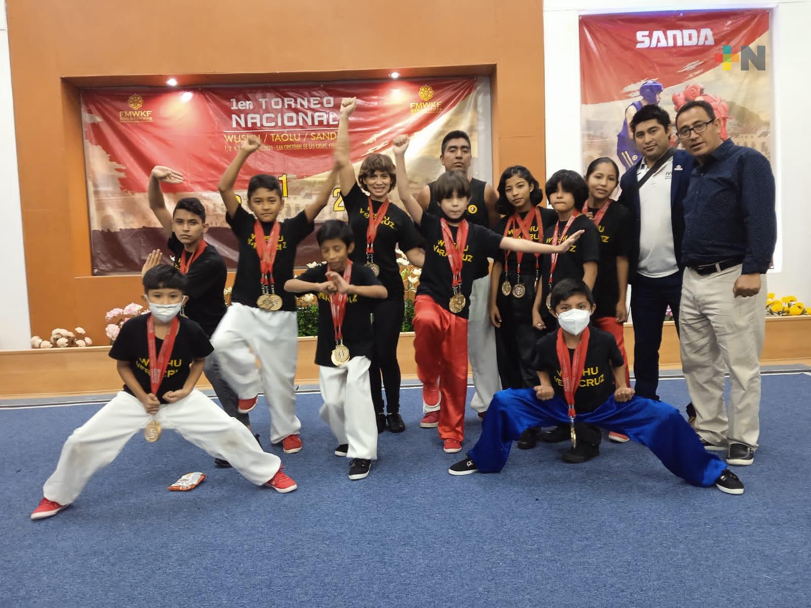 Veracruz logró 32 medallas en Nacional de Artes Marciales Chinas