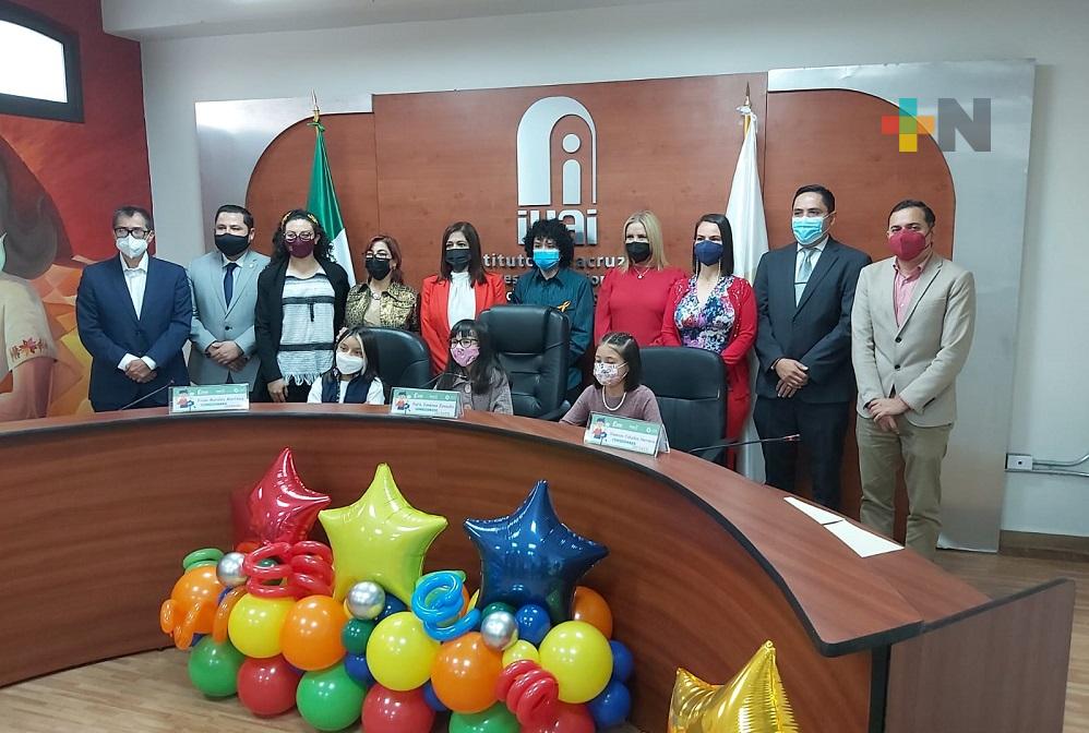 INAI e IVAI premian a ganadoras del concurso del Pleno Infantil 2021