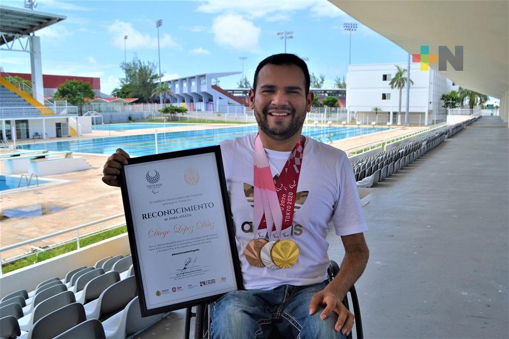 Diego López feliz por ser el mejor atleta adaptado