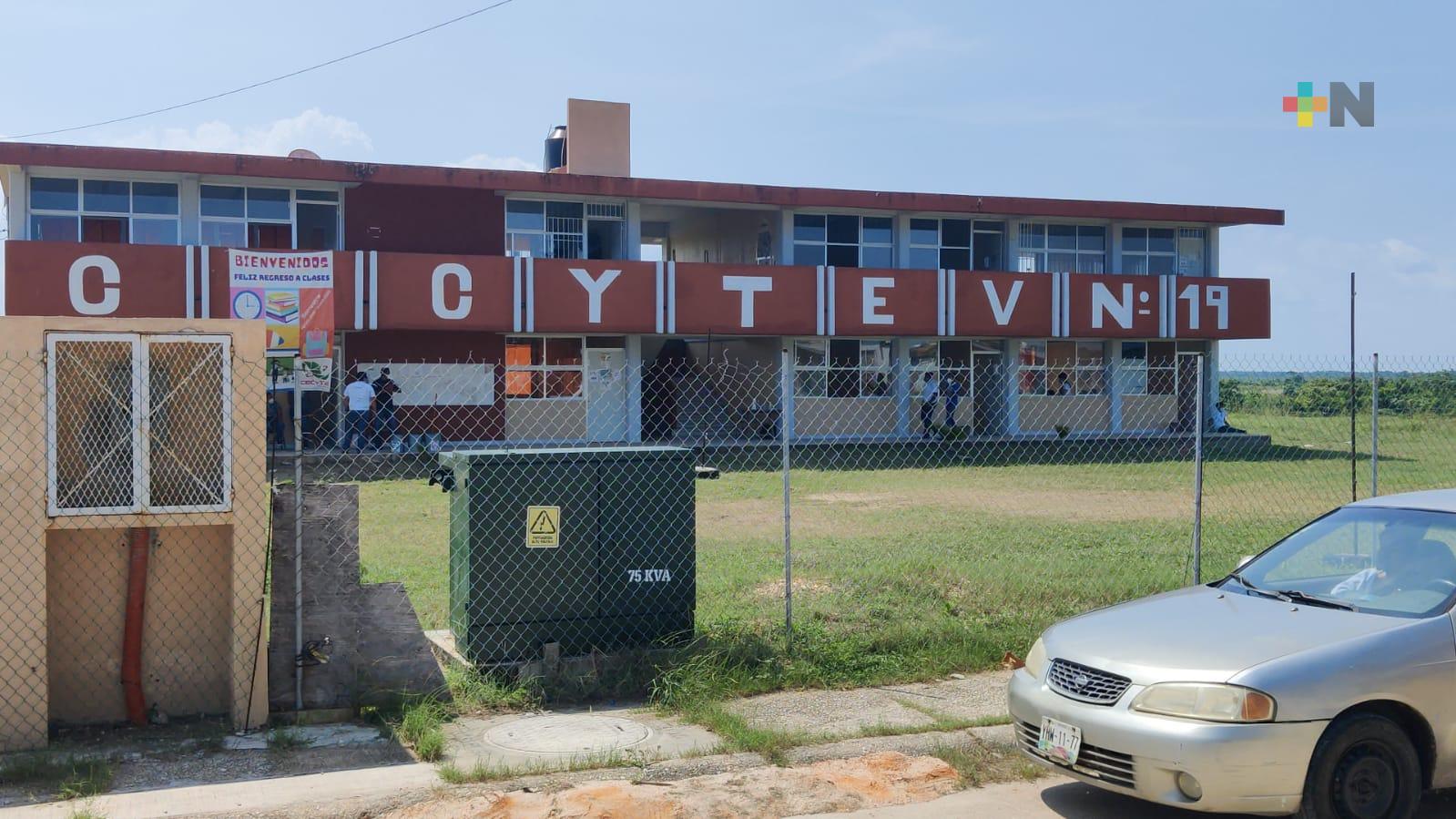 Con regreso escalonado se normalizan las clases en el CECYTEV 19 de Coatzacoalcos