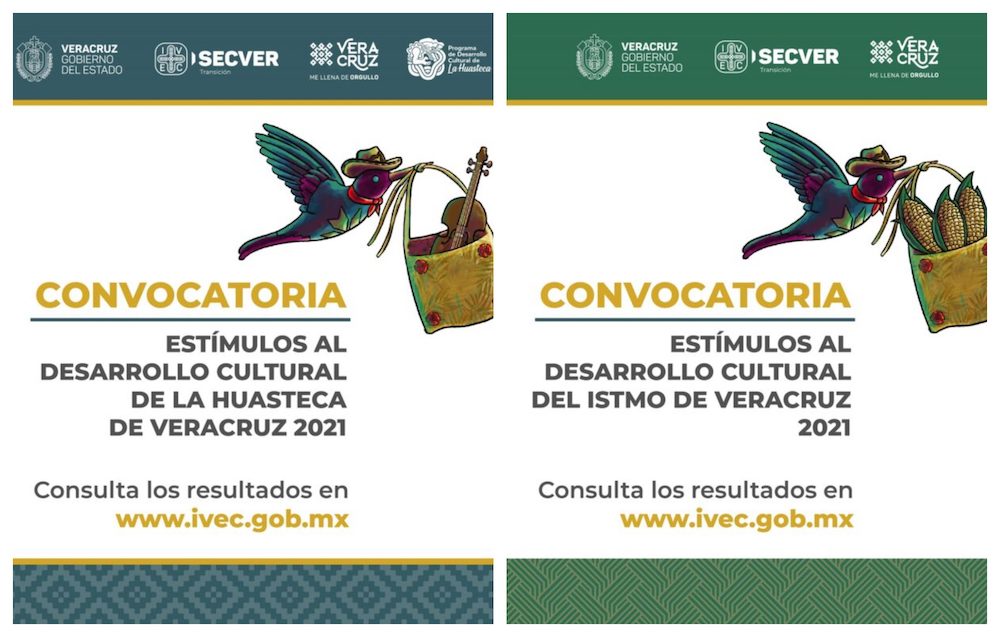 Presentan resultados de convocatorias de Estímulos al Desarrollo Cultural del Istmo y la Huasteca de Veracruz 2021