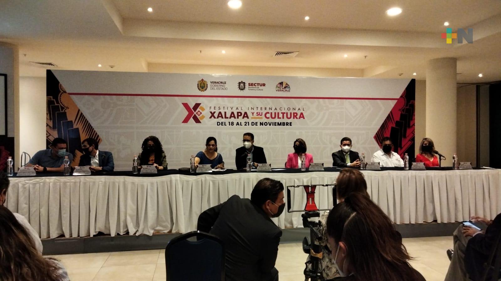 Del 18 al 21 de noviembre se realizará el Festival Internacional Xalapa y su Cultura