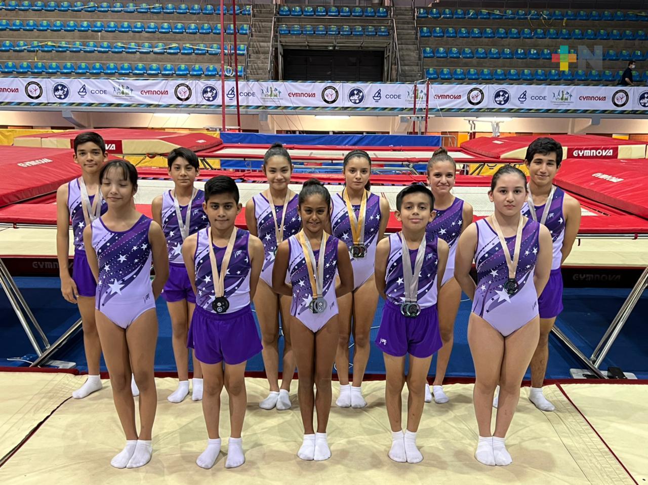 Gimnastas veracruzanos brillan en el Nacional de Trampolín