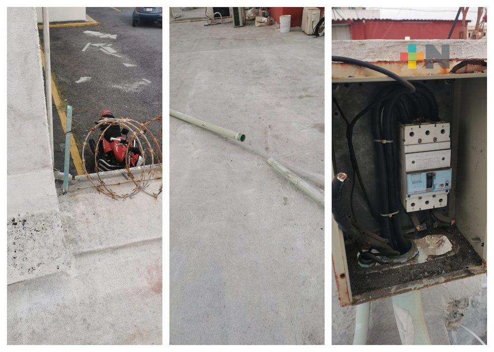 Roban cableado del edificio de Imagen Radio en ciudad de Veracruz