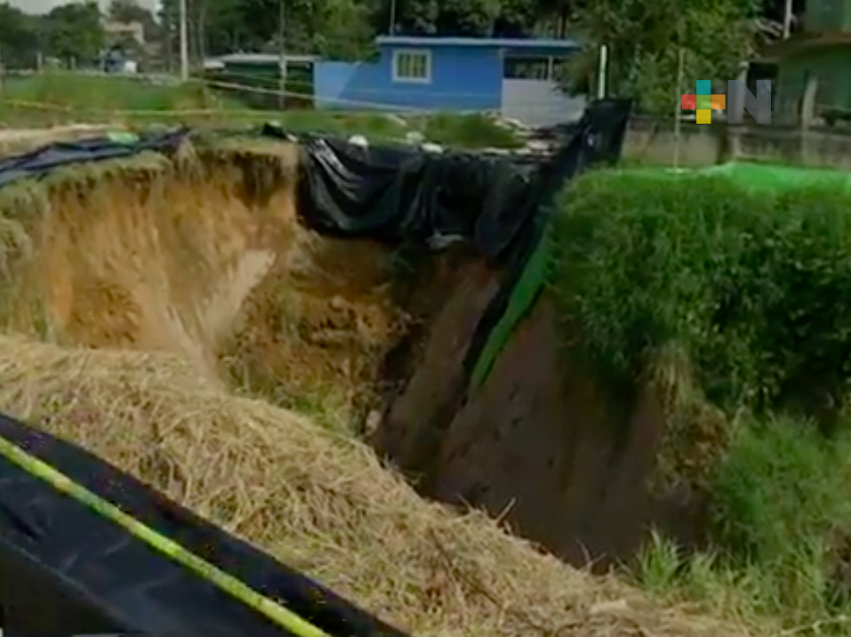 Se agranda socavón registrado en Rancho Viejo, en San Andrés Tlalnelhuayocan