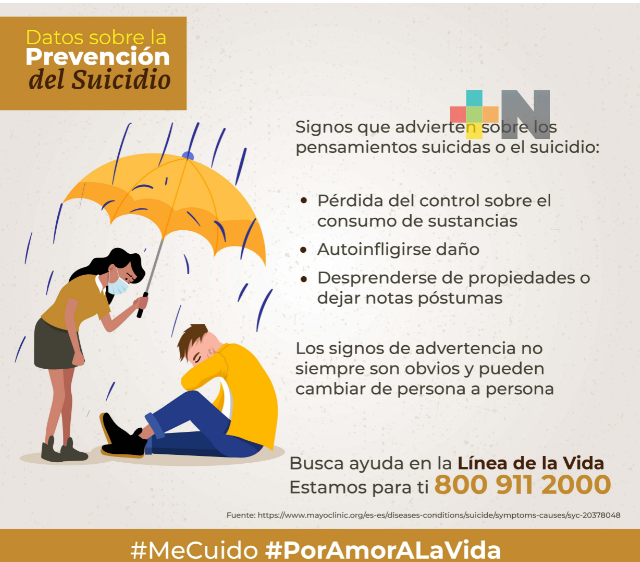 Prevención del suicidio debe considerar factores de riesgo y de protección