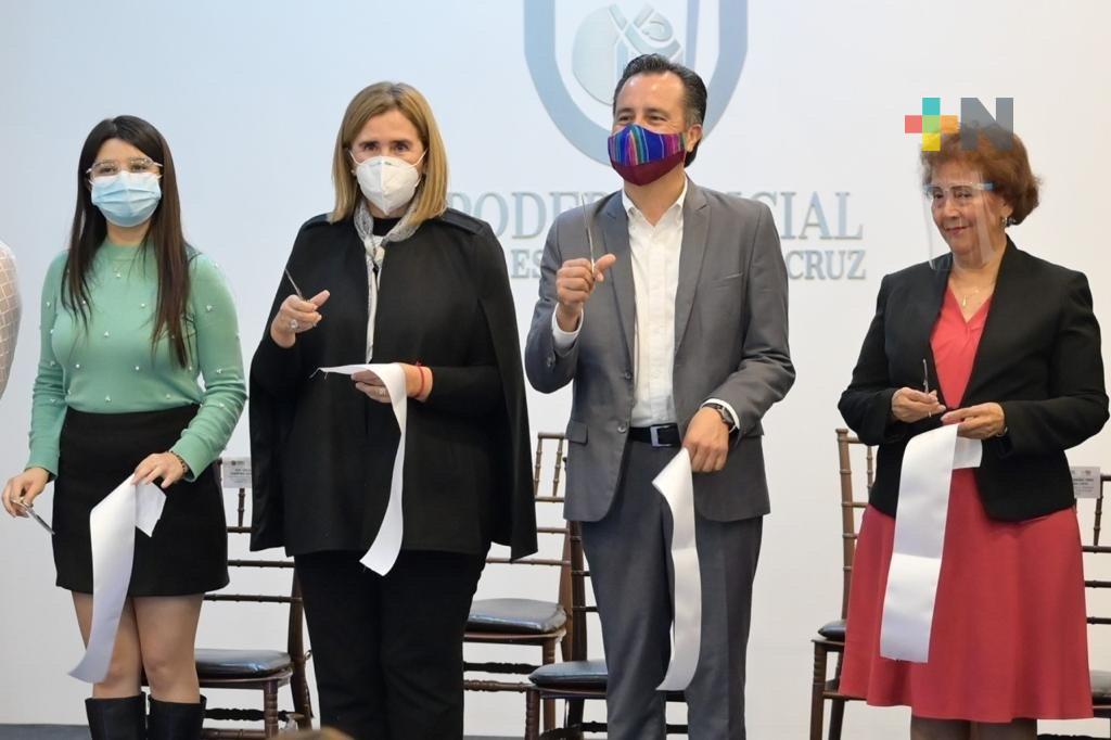 Destaca Cuitláhuac García presencia de mujeres en el Poder Judicial y Legislativo