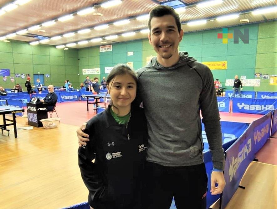 Tenismesista veracruzana Natalia Domínguez es campeona en Francia