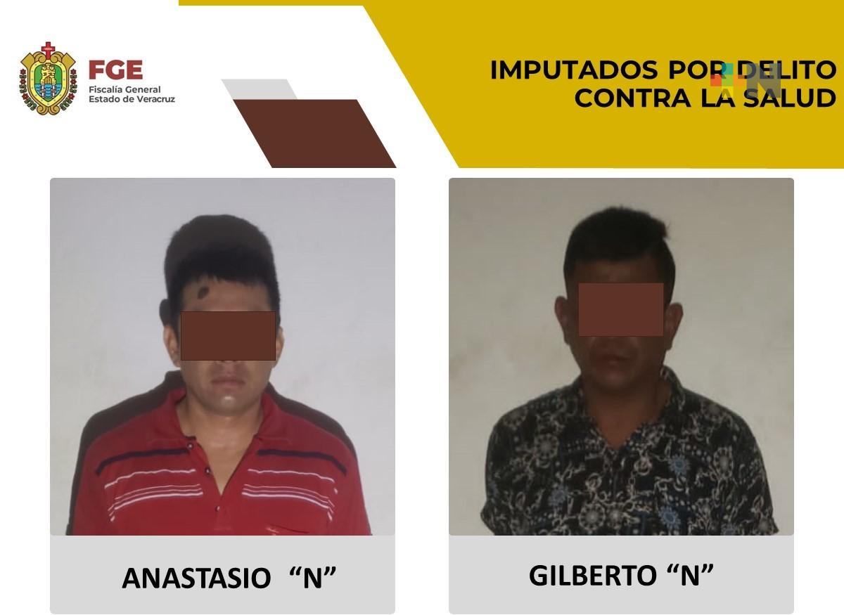 Por posesión de narcóticos los imputan en la zona norte