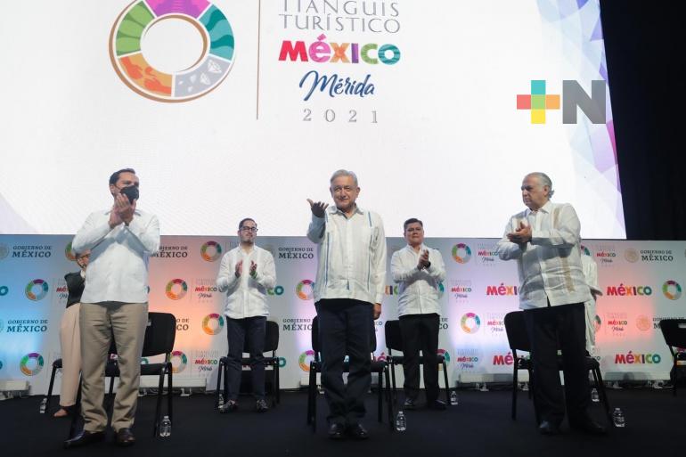 Presidente inauguró el Tianguis Turístico 2021, en Mérida