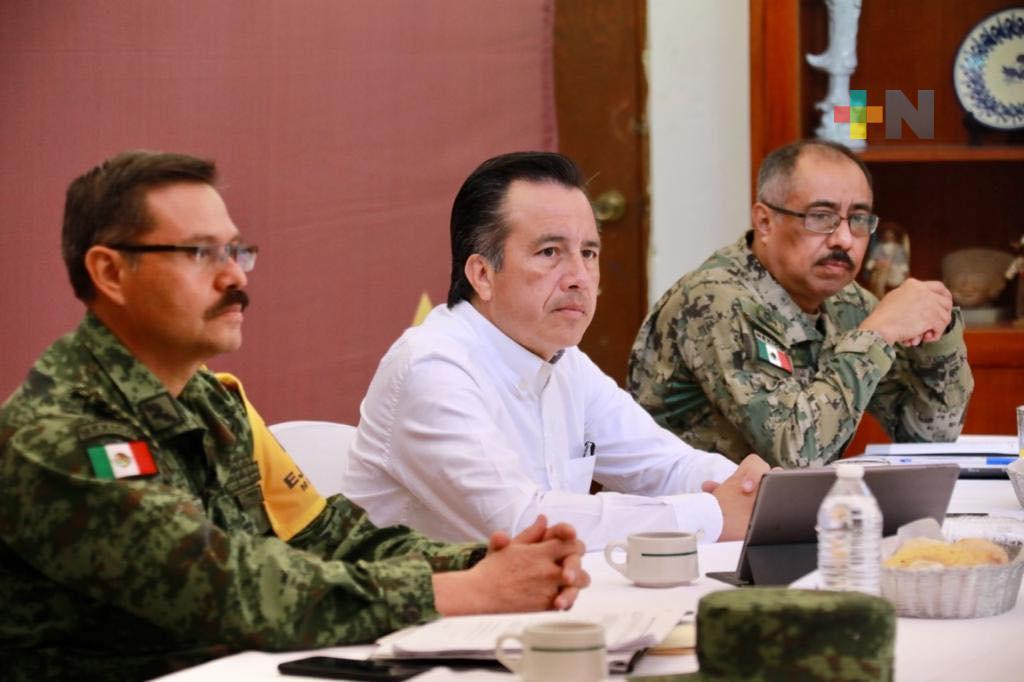 En Coatzacoalcos, el Gobernador presidió la Reunión de la COESCONPAZ