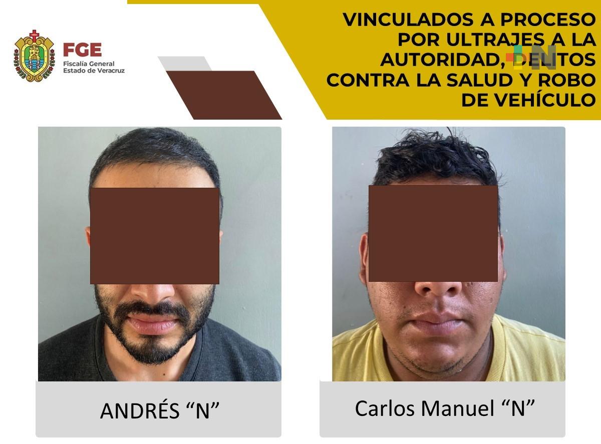 Vincula Juez a proceso a dos infractores de la ley en la zona sur