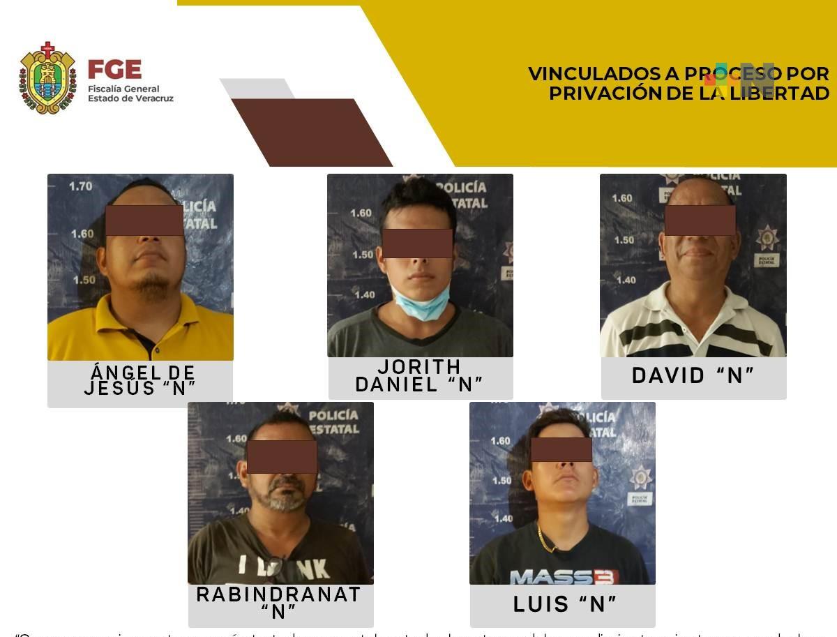 Proceden 5 vinculaciones a proceso por privación de la libertad física