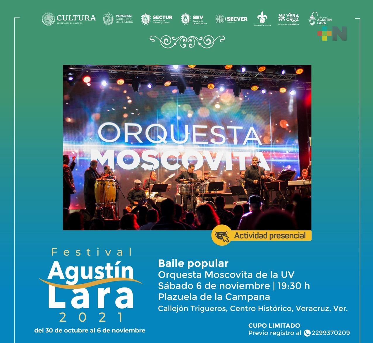 Disfruta de las últimas actividades del Festival Agustín Lara 2021