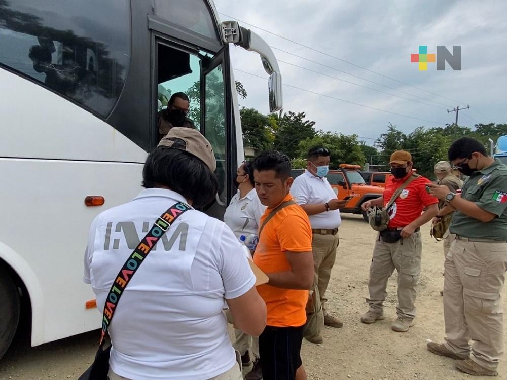 Avanza entrega voluntaria de centroamericanos en Veracruz