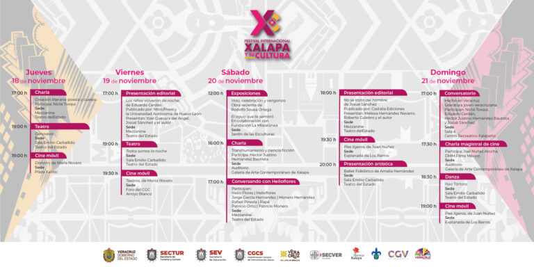 IVEC invita a conocer las actividades del Festival Internacional Xalapa y su Cultura