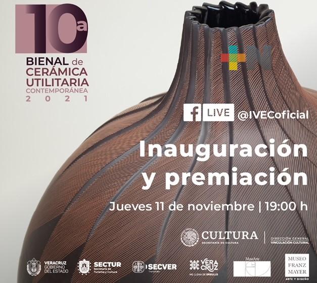 Inaugura IVEC la exposición de la 10ª Bienal de Cerámica Utilitaria Contemporánea 2021