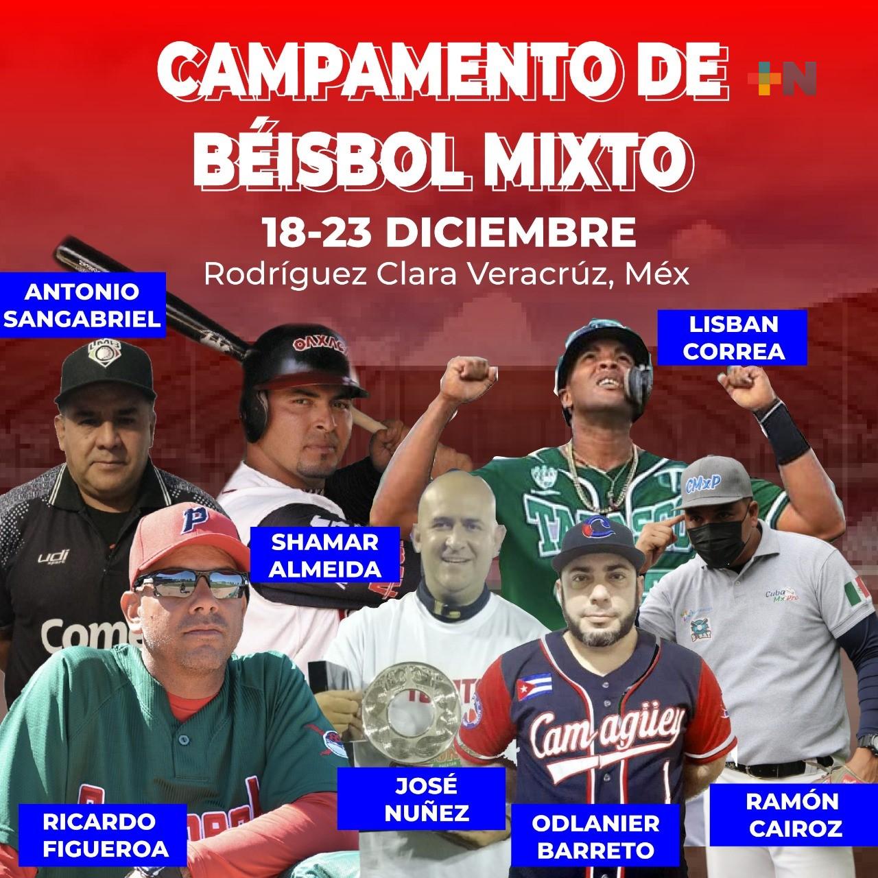 En Rodríguez Clara habrá Campamento de Beisbol Mixto