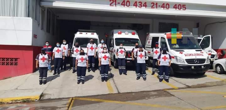 Paramédicos de la Cruz Roja están preparados para atender posible incremento de contagios