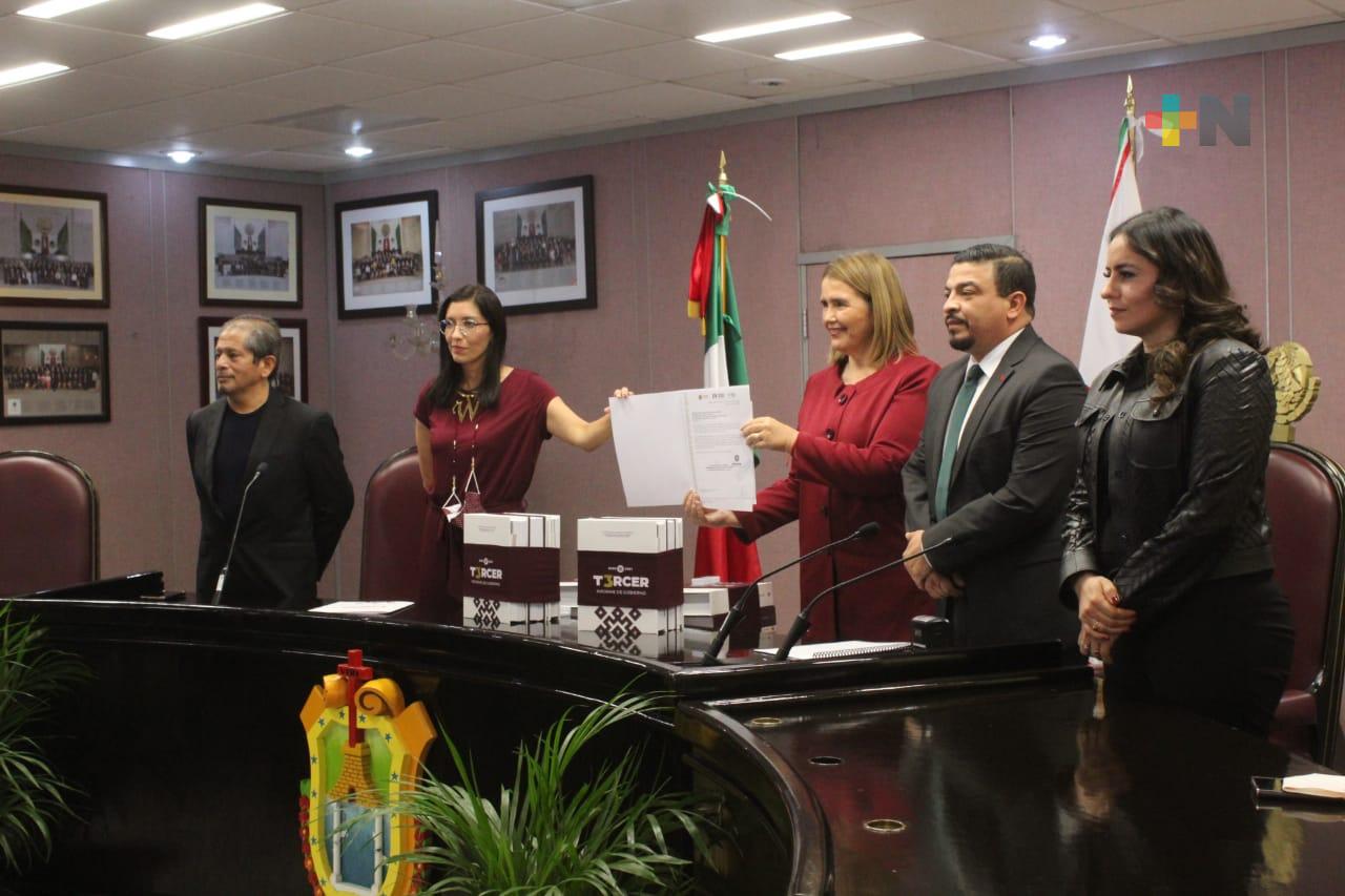 Congreso del Estado recibió Tercer Informe de Gobierno de Cuitláhuac García Jiménez