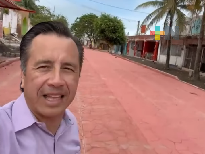 Supervisa gobernador de Veracruz, obra que se realiza en Chachalacas
