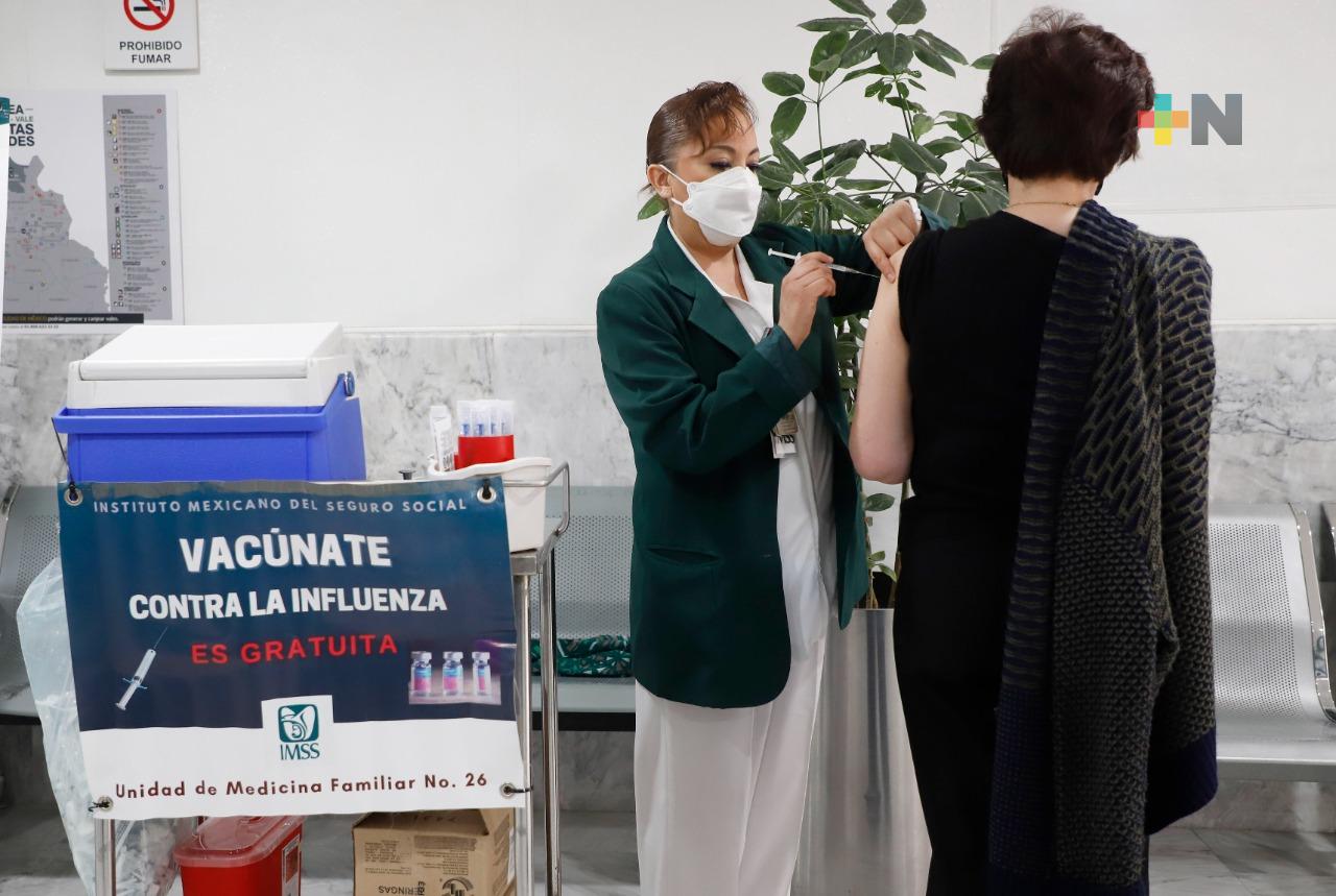IMSS se suma a vacunación contra influenza en población con factores de riesgo