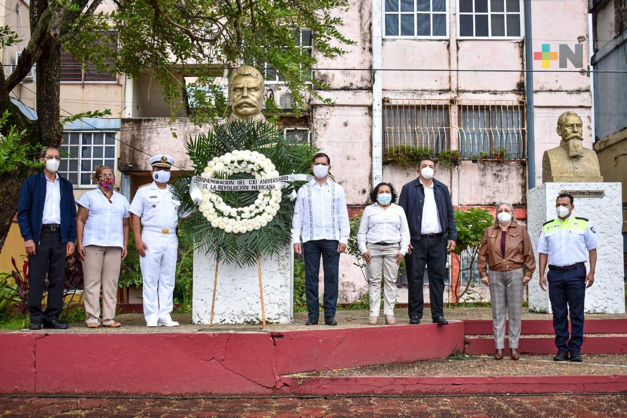 En Coatzacoalcos conmemoraron el aniversario CXI de la Revolución Mexicana