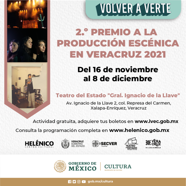 Presentan obras ganadoras del 2° Premio a la Producción Escénica de Veracruz 2021