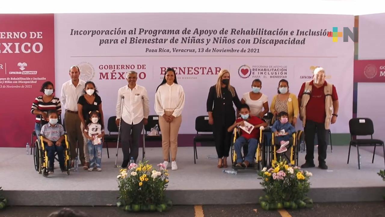 Programa de Apoyo de Rehabilitación e Inclusión para Bienestar beneficia a infantes de la Huasteca